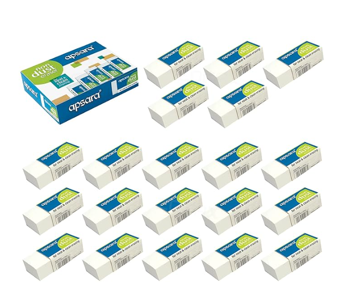 Apsara Non Dust Eraser Pack
