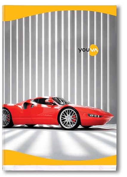 YOUVA Long Book Single Line 276 Pages Pack Of 6